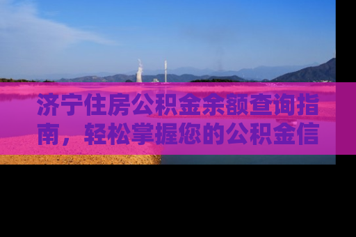 济宁住房公积金余额查询指南，轻松掌握您的公积金信息