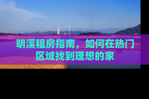 明溪租房指南，如何在热门区域找到理想的家
