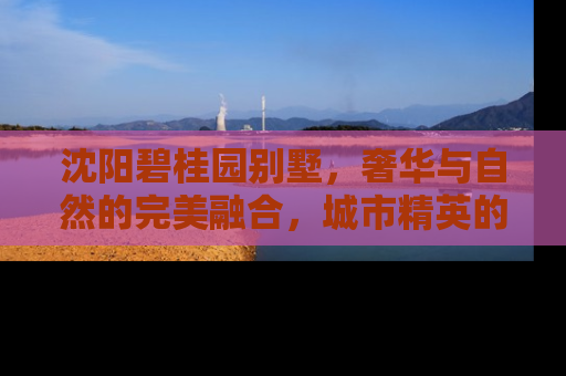 沈阳碧桂园别墅，奢华与自然的完美融合，城市精英的理想家园