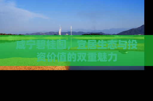 咸宁碧桂园，宜居生态与投资价值的双重魅力