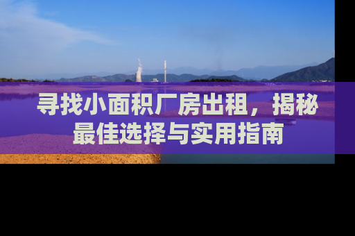 寻找小面积厂房出租，揭秘最佳选择与实用指南