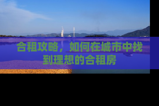 合租攻略，如何在城市中找到理想的合租房